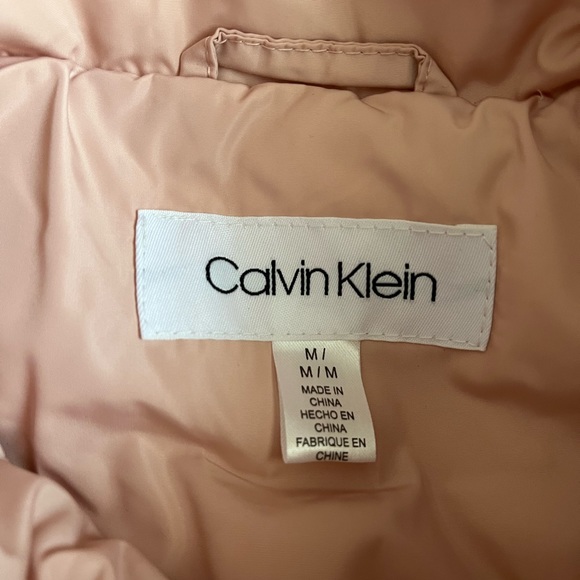 Calvin Klein Women's Sleeveless Puffer Jacket, Size - Medium, Color - Pink - Picture 3 of 4